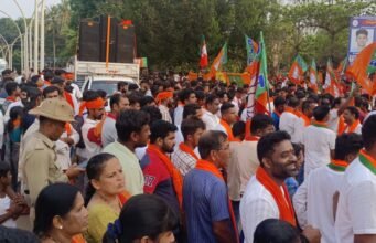 ಉಜಿರೆಯಲ್ಲಿ ಬಿಜೆಪಿ ಶಕ್ತಿ ಪ್ರದರ್ಶನ; ಬೃಹತ್ ರೋಡ್ ಶೋ