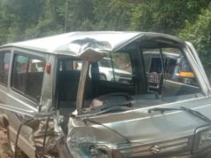 ಓಮ್ನಿ ಗೆ ಲಾರಿ ಡಿಕ್ಕಿ ಗ್ರೇಸಿಯನ್ ವೇಗಸ್ ಅವರಿಗೆ ಗಂಭೀರ ಗಾಯ