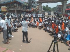 ನೇಹಾ ಕೊಲೆ ಪ್ರಕರಣ ಉಜಿರೆಯಲ್ಲಿ ಎ.ಬಿ.ವಿ.ಪಿ ಪ್ರತಿಭಟನೆ