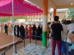 ಮುಂಡಾಜೆಯಲ್ಲಿ ಮತಯಂತ್ರದ ಸಮಸ್ಯೆ ತಡವಾಗಿ ಆರಂಭಗೊಂಡ ಮತದಾನ