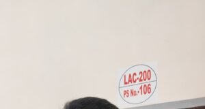 ನಗರದಲ್ಲಿ ರಕ್ಷಿತ್ ಶಿವರಾಂ ಅವರಿಂದ ಮತದಾನ