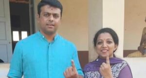 ಶಾಸಕ ಹರೀಶ್ ಪೂಂಜ ಅವರಿಂದ ಮತದಾನ