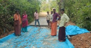 ಕಡಿರುದ್ಯಾವರ ಅವೈಜ್ಞಾನಿಕ ರೀತಿಯಲ್ಲಿ ರಸ್ತೆ ನಿರ್ಮಾಣದ ಆರೋಪ, ಕಾಮಗಾರಿ ತಡೆದ ಗ್ರಾಮಸ್ಥರು