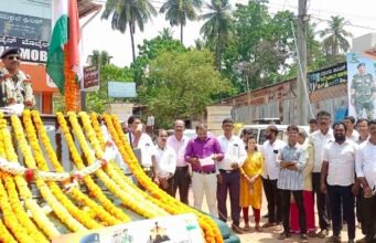 ನಿವೃತ್ತ ಸೈನಿಕ ಗಣೇಶ್ ಬಿ.ಎಲ್ ಅವರಿಗೆ ಬೆಳ್ತಂಗಡಿಯಲ್ಲಿ ಭವ್ಯ ಸ್ವಾಗತ
