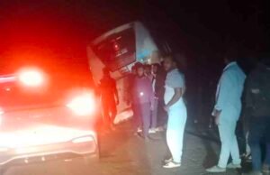 ಚಿಬಿದ್ರೆಯಲ್ಲಿ ಮಿನಿ ಬಸ್ ಪಲ್ಟಿ ಹಲವರಿಗೆ ಗಾಯ