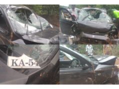 ಗುಂಡೇರಿಯಲ್ಲಿ ಕಾರು ಪಲ್ಟಿ ಹಲವರಿಗೆ ಗಂಭೀರ ಗಾಯ