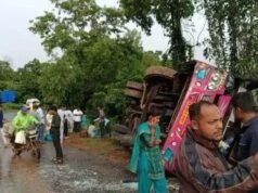 ಬೆಳ್ತಂಗಡಿಗೆ ಬರುತ್ತಿದ್ದ ಖಾಸಗಿ ಬಸ್ ಸಾಗರದಲ್ಲಿ ಪಲ್ಟಿ ಹಲವರಿಗೆ ಗಾಯ