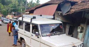 ಕಕ್ಕಿಂಜೆಯಲ್ಲಿ ಅಂಗಡಿಗೆ ನುಗ್ಗಿದ ಬೊಲೇರೋ