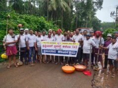 ಕಳೆಂಜದಲ್ಲಿ ಕ್ರಿಶ್ಚಿಯನ್ ಬ್ರದರ್ಸ್ ವತಿಯಿಂದ ಶ್ರಮದಾನದ ಮೂಲಕ ರಸ್ತೆ ದುರಸ್ತಿ