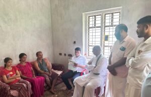 ಶಿಬಾಜೆ ವಿದ್ಯುತ್ ಆಘಾತಕ್ಕೆ ಈಡಾಗಿ ಮೃತಪಟ್ಟ ಯುವತಿಯ ಮನೆಗೆ ಶಾಸಕ ಹರೀಶ್ ಪೂಂಜ ಭೇಟಿ
