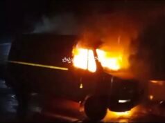 ಬೆಳ್ತಂಗಡಿ : ನಿಲ್ಲಿಸಿದ್ದ ಟಿಟಿ ವಾಹನ ಬೆಂಕಿಗಾಹುತಿ