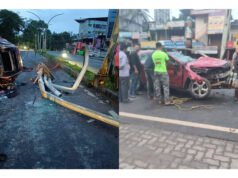 ಉಜಿರೆಯಲ್ಲಿ ಭೀಕರ ಕಾರು ಅಪಘಾತ