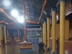 ಉಕ್ಕಿ ಹರಿದ ಕಪಲಾ ನದಿ ಶಿಶಿಲೇಶ್ವರ ದೇವಸ್ಥಾನಕ್ಕೆ ನುಗ್ಗಿದ ನೀರು