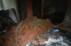 ಭಾರೀ ಮಳೆಗೆ ಕಾಜೂರಿನಲ್ಲಿ ಮನೆಯ ಗೋಡೆ ಕುಸಿತ