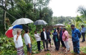 ತಾಲೂಕಿನಲ್ಲಿ ಮಳೆಹಾನಿಯಾದ ಪ್ರದೇಶಗಳಿಗೆ ರಕ್ಷಿತ್ ಶಿವರಾಂ ಭೇಟಿ