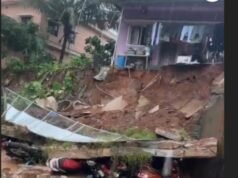 ಉಜಿರೆ ಎಸ್.ಡಿ.ಎಂ ಆಸ್ಪತ್ರೆಯ ಸಮೀಪ ಆವರಣ ಗೋಡೆ ಕುಸಿತ; ಹಲವು ವಾಹನಗಳು ಜಖಂ