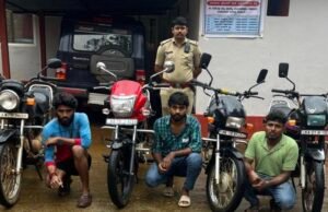 ಮೂಡಿಗೆರೆಯ ಹಳ್ಳಿ ರಸ್ತೆಯಲ್ಲಿ ವೀಲಿಂಗ್ ಉಜಿರೆಯ ಐವರ ಬಂಧನ