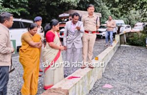 ಚಾರ್ಮಾಡಿ ಘಾಟಿಗೆ ಚಿಕ್ಕಮಗಳೂರು ಜಿಲ್ಲಾಧಿಕಾರಿ ಭೇಟಿ,ರಸ್ತೆ ಪರಿಶೀಲನೆ