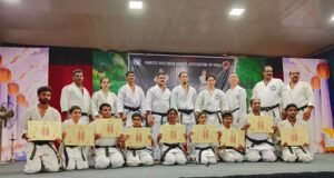 ಯಾಮಾತೋ ಶೋಟೋಕಾನ್ ಕರಾಟೆ ಸಂಸ್ಥೆಯಿಂದ ಬ್ಲಾಕ್ ಬೆಲ್ಟ್ ಪದವಿ ಪ್ರಧಾನ