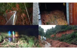 ಸವಣಾಲು ಸೇರಿದಂತೆ ವಿವಿದೆಡೆ ಭೂಕುಸಿತ ಹಲವು ಮನೆಗಳಿಗೆ ಹಾನಿ