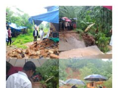 ಮಳೆಹಾನಿ ಪ್ರದೇಶಗಳಿಗೆ ರಕ್ಷಿತ್ ಶಿವರಾಂ ಭೇಟಿ