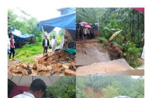 ಮಳೆಹಾನಿ ಪ್ರದೇಶಗಳಿಗೆ ರಕ್ಷಿತ್ ಶಿವರಾಂ ಭೇಟಿ