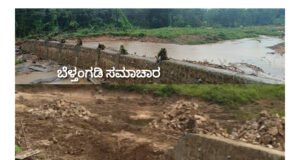 ಲಾಯಿಲದಲ್ಲಿ ನೆರೆಗೆ ಕಾರಣವಾಗಿದ್ದ ನದಿಗೆ ಅಡ್ಡಲಾಗಿ ಕಟ್ಟಿದ್ದ ತಡೆಗೋಡೆ ತೆರವು