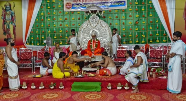 ಶ್ರೀರಾಮ ಕ್ಷೇತ್ರದಲ್ಲಿ ಶ್ರೀ ಬ್ರಹ್ಮಾನಂದ ಸರಸ್ವತಿ ಸ್ವಾಮೀಜಿಯವರ ಪಟ್ಟಾಭಿಷೇಕದ ವರ್ಧಂತ್ಯುತ್ಸವ