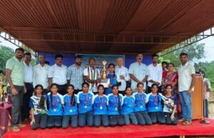 ಬಾಲಕಿಯರ ವಿಭಾಗದ ವಾಲಿಬಾಲ್ ಪಂದ್ಯಾಟ ಮುಂಡಾಜೆ ವಿವೇಕಾನಂದ ಶಿಕ್ಷಣ ಸಂಸ್ಥೆಯ ತಂಡ ಪ್ರಥಮ