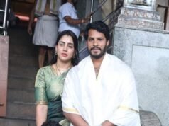 ನಿಖಿಲ್ ಕುಮಾರಸ್ವಾಮಿ ಧರ್ಮಸ್ಥಳ ಭೇಟಿ