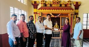 ರಾಷ್ಟ್ರೀಯ ಕ್ರೀಡಾಕೂಟಕ್ಕೆ ತೆರಳುವ ಕ್ರೀಡಾಪಟುವಿಗೆ ಶ್ರೀ ಗುರುನಾರಾಯಣ ಸ್ವಾಮಿ ಸೇವಾ ಸಂಘದಿಂದ ಅಭಿನಂದನೆ