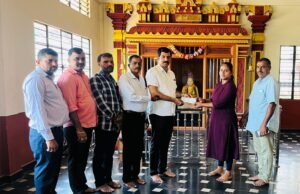 ರಾಷ್ಟ್ರೀಯ ಕ್ರೀಡಾಕೂಟಕ್ಕೆ ತೆರಳುವ ಕ್ರೀಡಾಪಟುವಿಗೆ ಶ್ರೀ ಗುರುನಾರಾಯಣ ಸ್ವಾಮಿ ಸೇವಾ ಸಂಘದಿಂದ ಅಭಿನಂದನೆ