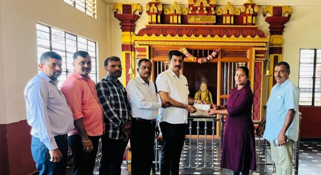 ರಾಷ್ಟ್ರೀಯ ಕ್ರೀಡಾಕೂಟಕ್ಕೆ ತೆರಳುವ ಕ್ರೀಡಾಪಟುವಿಗೆ ಶ್ರೀ ಗುರುನಾರಾಯಣ ಸ್ವಾಮಿ ಸೇವಾ ಸಂಘದಿಂದ ಅಭಿನಂದನೆ