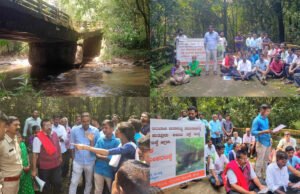 ಕುತ್ಲೂರು; ಮುರಿದು ಬಿದ್ದ ಸೇತುವೆ, ಕಡಿದ ಸಂಪರ್ಕ, ಗ್ರಾಮಸ್ಥರಿಂದ ಪ್ರತಿಭಟನೆ