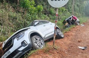 ಮುಂಡಾಜೆ: ಆಟೋರಿಕ್ಷಾಕ್ಕೆ ಕಾರುಡಿಕ್ಕಿ, ರಿಕ್ಷಾ ಚಾಲಕನಿಗೆ ಗಾಯ