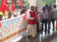 ಬೆಳ್ತಂಗಡಿ; ಕಸ್ತೂರಿ ರಂಗನ್ ವರದಿ ವಿರುದ್ದ ಸಿ.ಪಿ.ಎಂ ನೇತೃತ್ವದಲ್ಲಿ ಪ್ರತಿಭಟನೆ