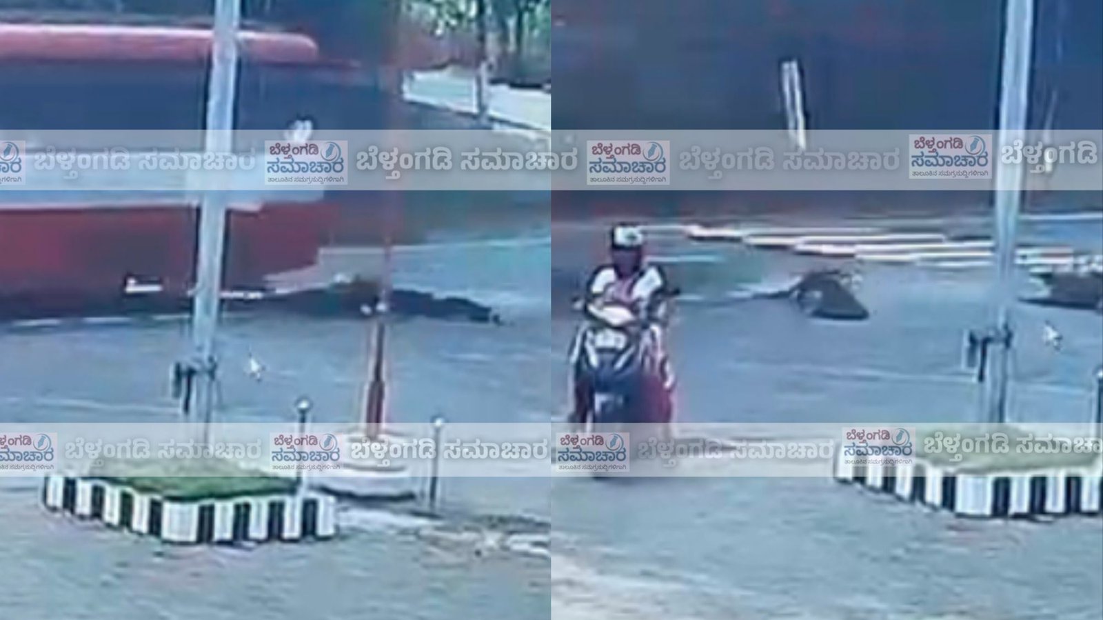 ಗೇರುಕಟ್ಟೆ:ಚಲಿಸುತ್ತಿದ್ದ ಬಸ್ಸಿನಿಂದ ರಸ್ತೆಗೆ ಎಸೆಯಲ್ಪಟ್ಟ ಇಬ್ನರು ವಿಧ್ಯಾರ್ಥಿನಿಯರು