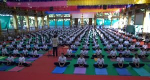 ಧರ್ಮಸ್ಥಳ ಅಂತಾರಾಷ್ಟ್ರೀಯ ಯೋಗ ದಿನಾಚರಣೆ ಸಾಮೂಹಿಕ ಯೋಗ ಪ್ರದರ್ಶನ