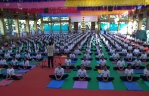 ಧರ್ಮಸ್ಥಳ ಅಂತಾರಾಷ್ಟ್ರೀಯ ಯೋಗ ದಿನಾಚರಣೆ ಸಾಮೂಹಿಕ ಯೋಗ ಪ್ರದರ್ಶನ