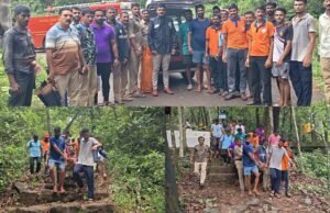 ಗಡಾಯಿಕಲ್ಲಿನ ಮೇಲೆ ಸಿಲುಕಿಕೊಂಡ ಪ್ರವಾಸಿಗನ ರಕ್ಷಣೆ