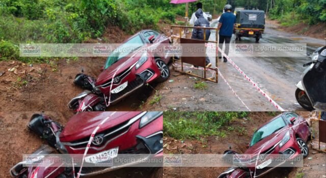ಬೆಳ್ತಂಗಡಿ; ಮದ್ದಡ್ಕ ಕಾರು ಬೈಕ್ ನಡುವೆ ಅಪಘಾತ ಪ್ರಯಾಣಿಕರಿಗೆ ಗಾಯ