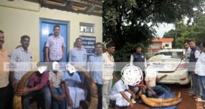 ಮಂಗಳೂರು: 42.7 ಕೆಜಿ ಆನೆದಂತ ವಶ, ಪುದುವೆಟ್ಟಿನ ವ್ಯಕ್ತಿ ಸೇರಿದಂತೆ ಮೂವರ ಬಂಧನ