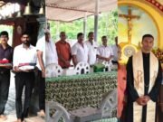 ಅಪಘಾತದಲ್ಲಿ ತೀವ್ರ ಗಾಯಗಳೊಂದಿಗೆ ಚಿಕಿತ್ಸೆಯಲ್ಲಿರುವ ಯೋಧ ಮತ್ತು ಮಗುವಿನ ಚೇತರಿಕೆಗಾಗಿ ಸರ್ವಧರ್ಮೀಯ ಕ್ಷೇತ್ರದಲ್ಲಿ ಯೋಧರ ಬಳಗದಿಂದ ಪ್ರಾರ್ಥನೆ