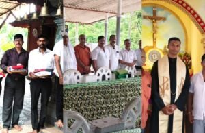 ಅಪಘಾತದಲ್ಲಿ ತೀವ್ರ ಗಾಯಗಳೊಂದಿಗೆ ಚಿಕಿತ್ಸೆಯಲ್ಲಿರುವ ಯೋಧ ಮತ್ತು ಮಗುವಿನ ಚೇತರಿಕೆಗಾಗಿ ಸರ್ವಧರ್ಮೀಯ ಕ್ಷೇತ್ರದಲ್ಲಿ ಯೋಧರ ಬಳಗದಿಂದ ಪ್ರಾರ್ಥನೆ