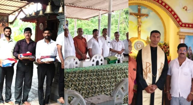 ಅಪಘಾತದಲ್ಲಿ ತೀವ್ರ ಗಾಯಗಳೊಂದಿಗೆ ಚಿಕಿತ್ಸೆಯಲ್ಲಿರುವ ಯೋಧ ಮತ್ತು ಮಗುವಿನ ಚೇತರಿಕೆಗಾಗಿ ಸರ್ವಧರ್ಮೀಯ ಕ್ಷೇತ್ರದಲ್ಲಿ ಯೋಧರ ಬಳಗದಿಂದ ಪ್ರಾರ್ಥನೆ