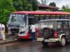 ಬೆಳ್ತಂಗಡಿ; ಫುಟ್ಪಾತ್ ಮೇಲೇರಿದ ಕೆ.ಎಸ್.ಆರ್.ಟಿಸಿ ಬಸ್