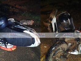 ಉಜಿರೆ-ಕನ್ಯಾಡಿ ರಸ್ತೆಯಲ್ಲಿ ಅಪಘಾತ: ಸ್ಕೂಟರ್ ಗೆ ಡಿಕ್ಕಿ ಹೊಡೆದು ಅಪರಿಚಿತ ವಾಹನ ಪರಾರಿ