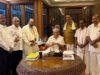 ಮಾಜಿ ಮುಖ್ಯ ಮಂತ್ರಿ ಎಂ ವೀರಪ್ಪಮೊಯ್ಲಿ ಧರ್ಮಸ್ಥಳಕ್ಕೆಭೇಟಿ