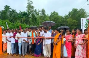 ಪಾರಂಕಿ; ಶಾಸಕ ಹರೀಶ್ ಪೂಂಜ ಅವರಿಂದ ಕಾಂಕ್ರೀಟ್ ರಸ್ತೆ ಉದ್ಘಾಟನೆ