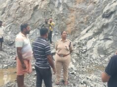 ಅಳದಂಗಡಿ: ವಿವಾದಿತ ಗಣಿಗಾರಿಕಾ ಪ್ರದೇಶಕ್ಕೆ ಬೆಳ್ತಂಗಡಿ ಡಿವೈಎಸ್ ಪಿ ರೋಹಿಣಿ ಸಿ.ಕೆ ಭೆಟಿ ಪರಿಶೀಲನೆ